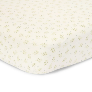 LITTLE DUTCH. Fitted cot sheet Blueberry Leaves