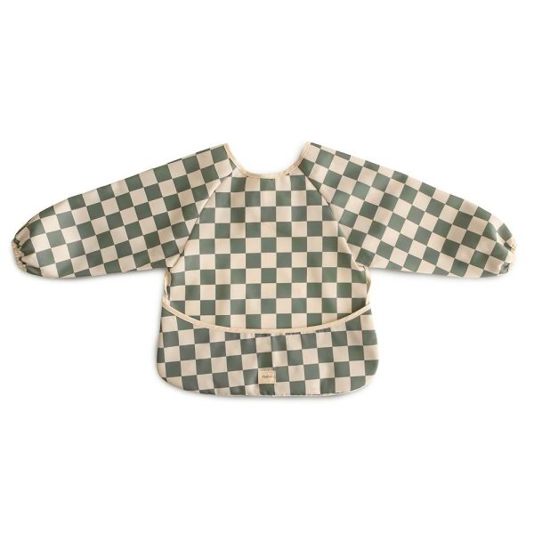 Mushie Long Sleeve Bib (Olive)