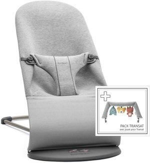 Relaksues Bliss Jersey + Soft toy light grey 606072