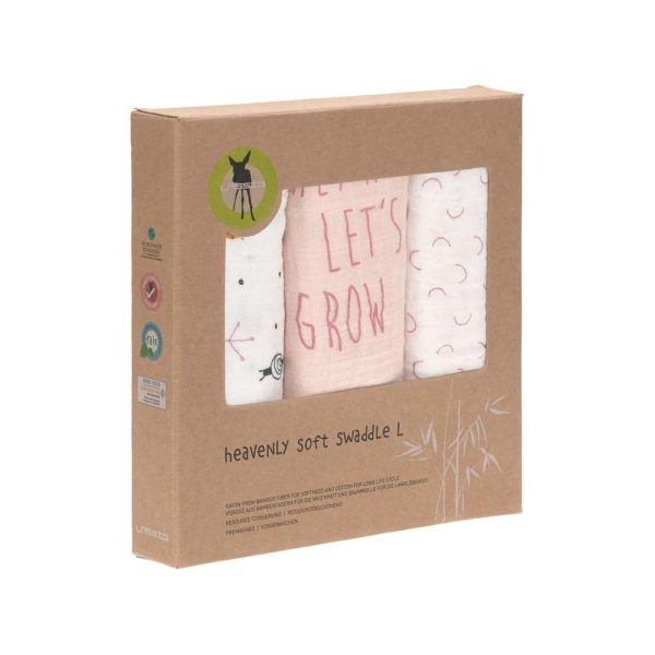 Lassig Pelena 80x80cm 3/1 Heavenly soft Swaddle garden explorer