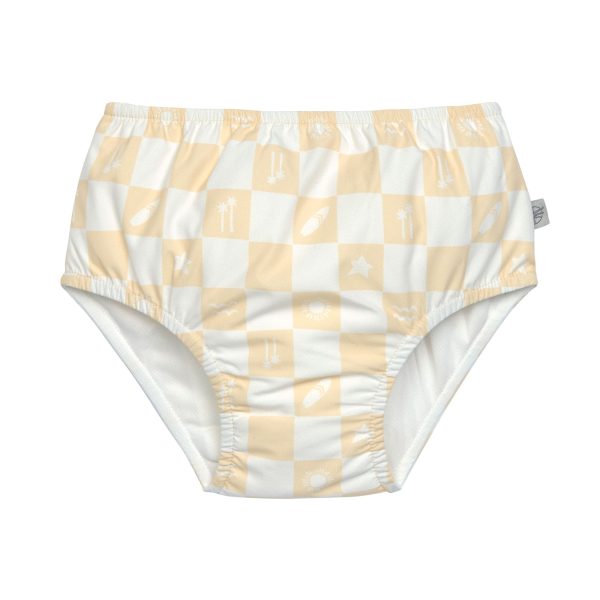 Lässig rroba banjo rezistente ndaj ujit check pattern vanilla/sea salt
