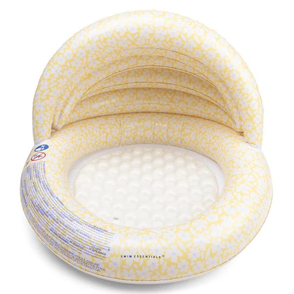 Swim Essentials bazen,  Yellow flowers 100 cm 2024SE1021