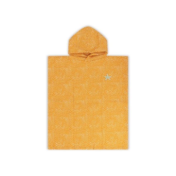 Swim Essentials poncho 52 x 52 cm Orange with Dots 2024SE1592
