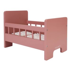 LITTLE DUTCH. Wooden Doll Bed FSC incl. textile