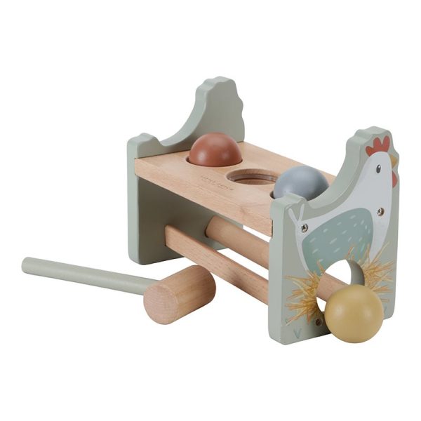 LITTLE DUTCH. Pounding Bench with rolling balls Little Farm FSC