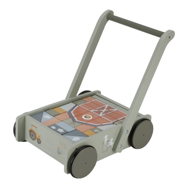 LITTLE DUTCH. Block Trolley Little Farm FSC