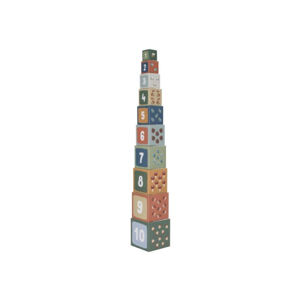 LITTLE DUTCH. Building Blocks cardboard Forest Friends FSC