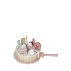 LITTLE DUTCH. Little Dutch Wooden birthday cake pink FSC