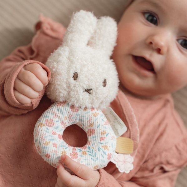 LITTLE DUTCH. Miffy Rattle - Lucky Blossom GRS