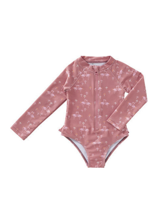 UV Suit longsleeve girls Flamingo