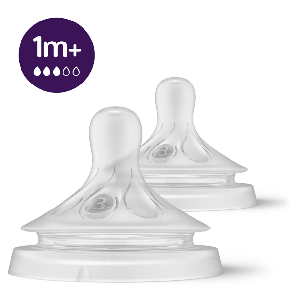 Avent SCY963/02 biberon silikoni 3, 1m+ Natural Response