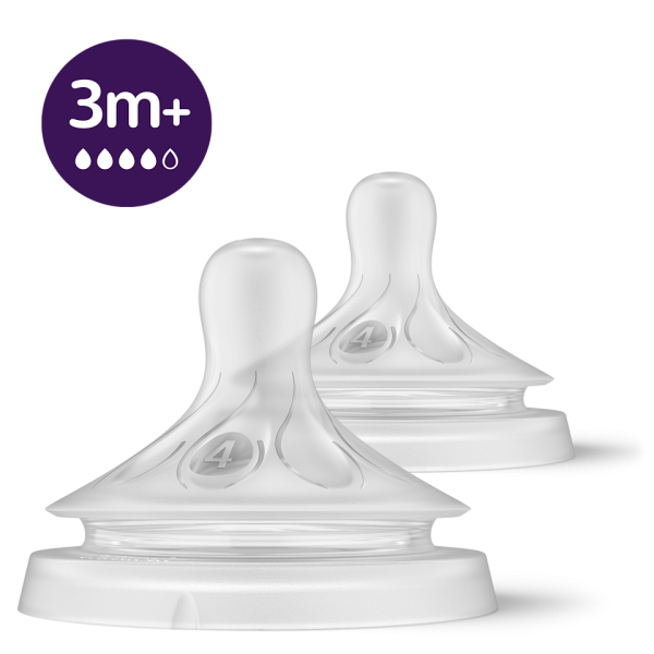 Avent SCY964/02 biberon silikoni .4, 3m+ Natural Response
