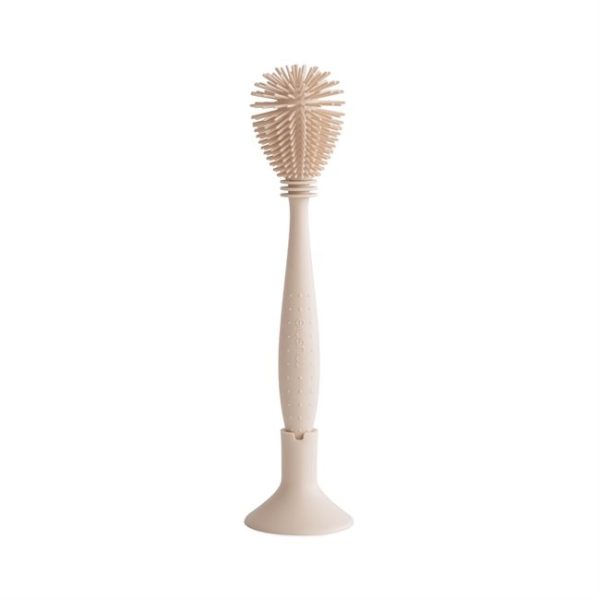 Mushie Silicone Baby Bottle Brush (Shifting Sand)