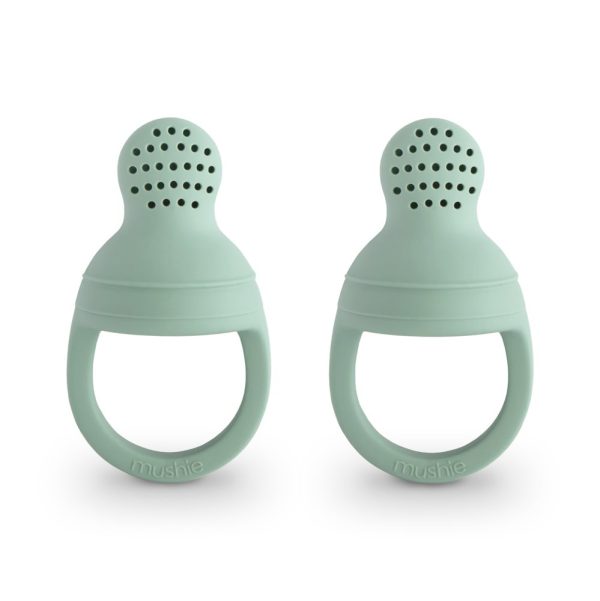 Mushie Silicone Fresh Food Feeder 2-Pack (Cambridge Blue)