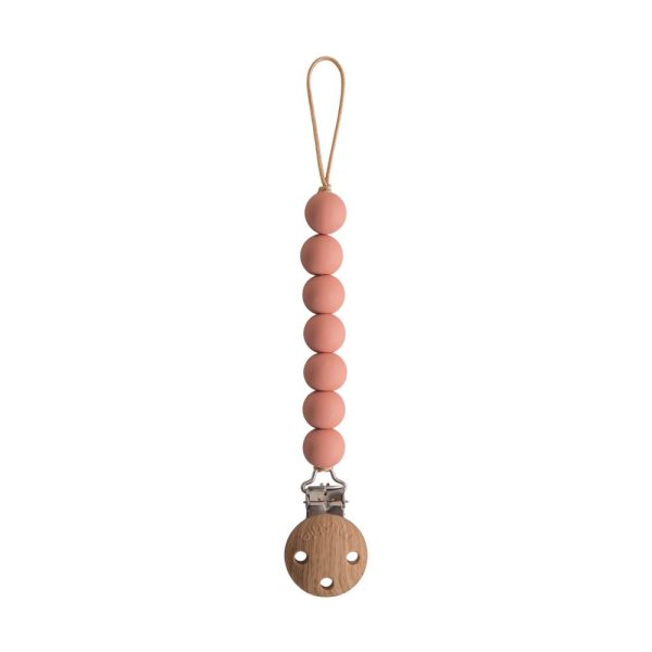 Mushie Pacifier Clips Halo Powder