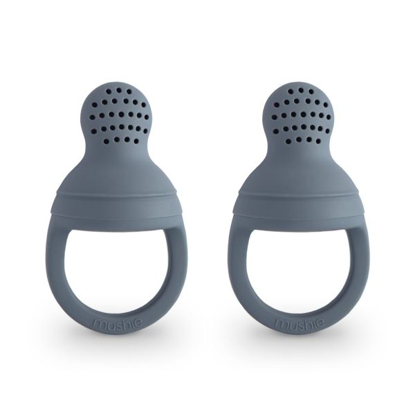 Mushie Silicone Fresh Food Feeder 2-Pack (Tradewinds)