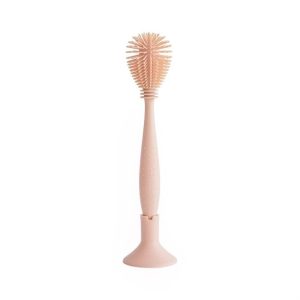 Mushie Silicone Baby Bottle Brush (Blush)