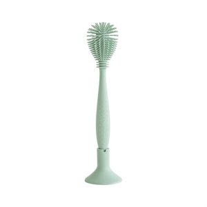 Mushie Silicone Baby Bottle Brush (Cambridge Blue)