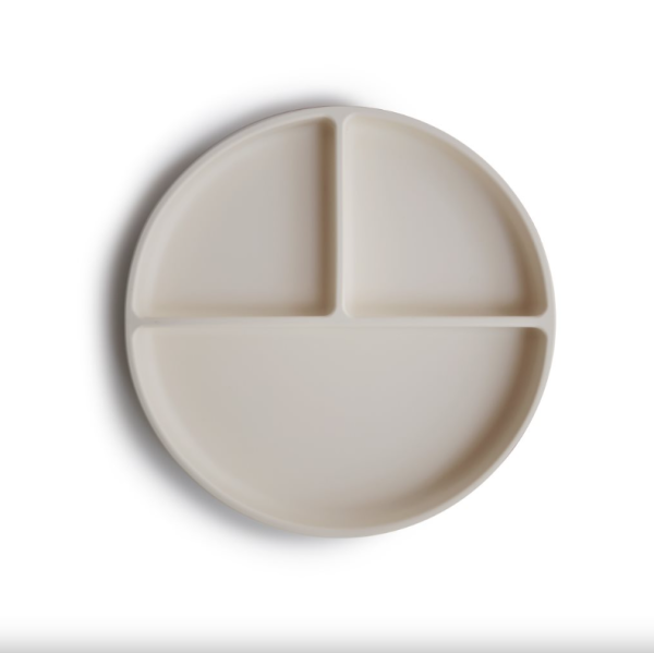 Mushie Silicone Plate Ivory