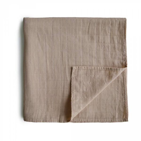 Mushie Swaddle Natural
