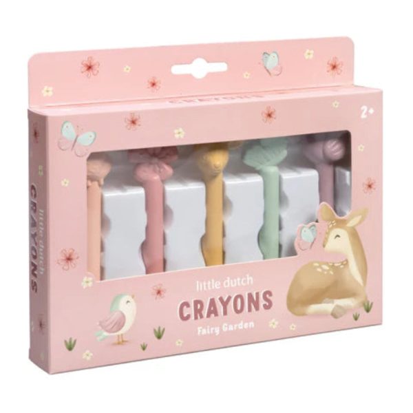 LITTLE DUTCH. Wax crayons Fairy Garden