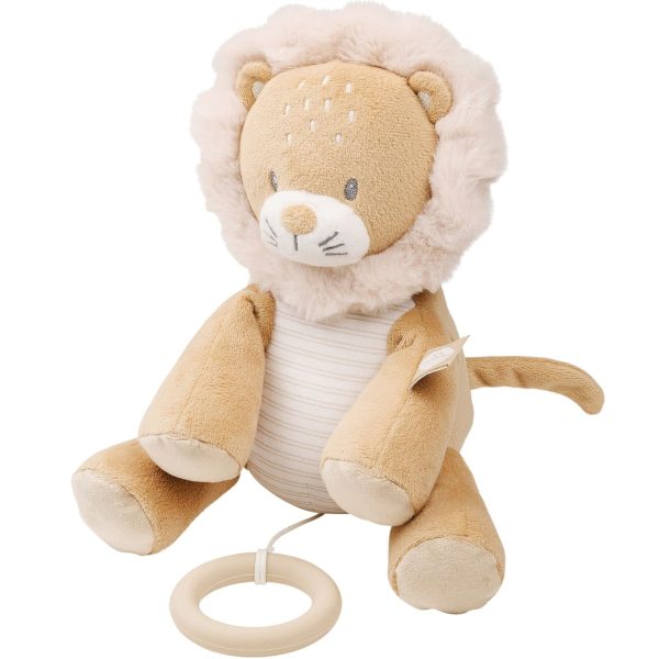 FLO, ERNEST & OLI. Musical Cuddly Lion Ernest (brown)