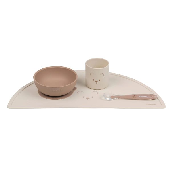 SILICON. Children Tableware Set of 4 pcs - Silicone Nature