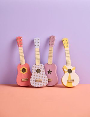KIDS CONCEPT. Toy guitar yellow white KID'S MUSIC