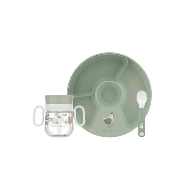 LITTLE DUTCH. Baby dinnerware Mio 3 piece set - Little Farm