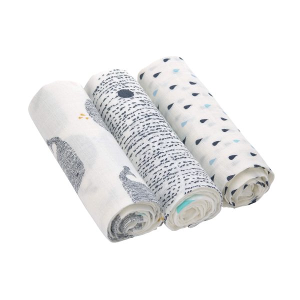 Lässig pelena Heavenly soft Swaddle l  80 x 80 cm little water whale 3 kos 1312001452