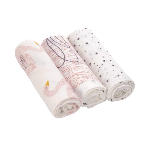 Lässig pelena Heavenly soft Swaddle l , 80 x 80 cm little water swan 3 kos 1312001741