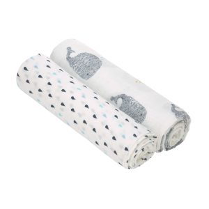 Lässig pelena xl 120 x 120 Heavenly soft Swaddle little water whale 2 kos 1312002452