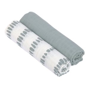 Lässig pelena 120 x 120 cm, 2/1 strokes silver grey 1312012293