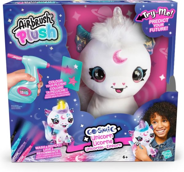 Airbrush Plush - Cosmic Unicorn